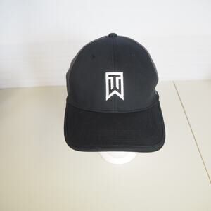 Unisex NIKE TIGER WOODS TW Logo Dri-Fit Golf Hat Black and Gray Adjustable
